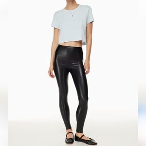 Aritzia Wilfred Free Daria faux leather pants